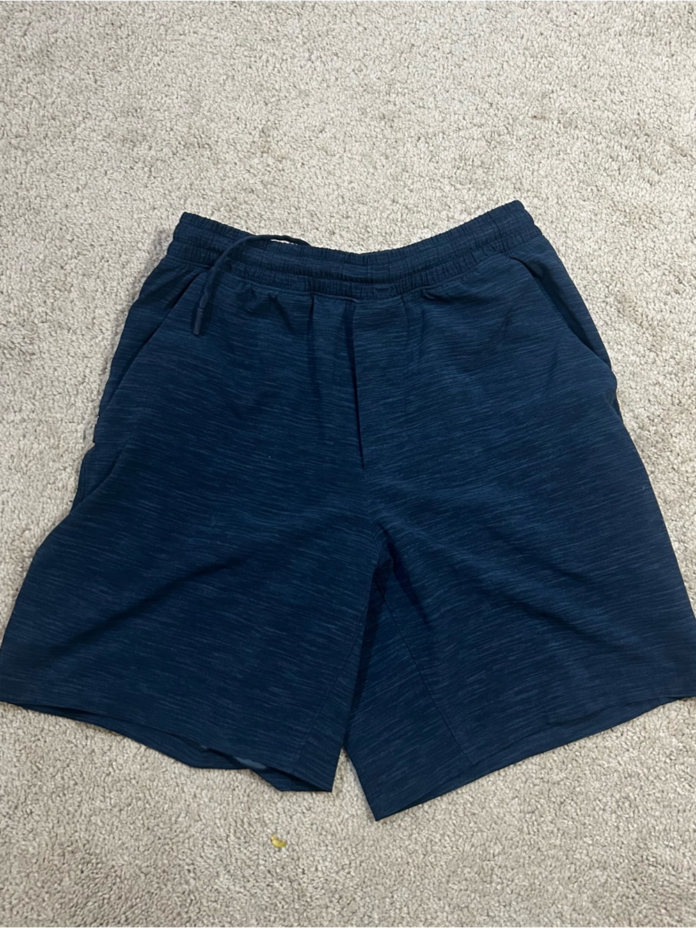 lululemon Pace Breaker Men's Dark Navy Athletic Drawstring Shorts